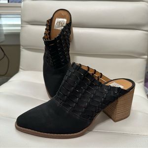 DV by Dolce Vita Taya Block Heel Mules Black 7.5